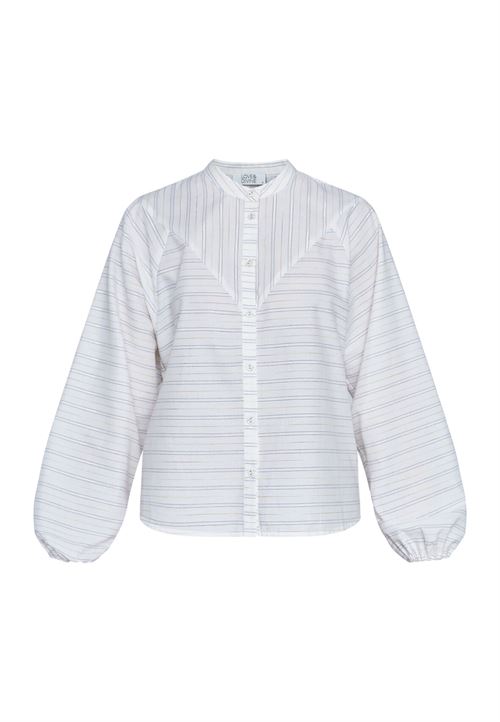 LOVE & DIVINE SKJORTE, LOVE1319, CREAM/STRIPE